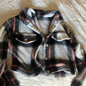 Plaid crop jacket